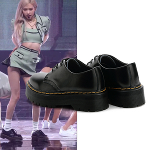 厚底低帮单鞋bex杨幂朴彩英rose同款松糕martens鞋子su293039168