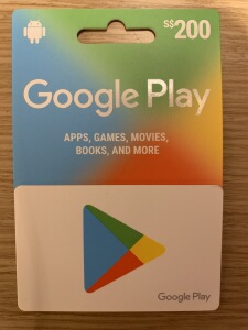 自动发货 新加坡 google play giftcard 谷歌礼品卡充值卡200新币