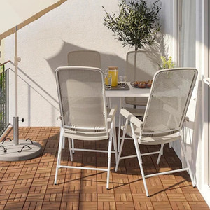 国内宜家代购托帕瑞桌椅组合一桌四椅桌椅套餐户外白色欧式简约