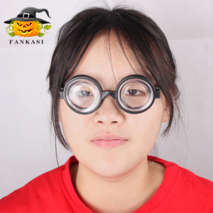 节假日cos影视道具书呆子眼镜愚人节搞笑玩具高度近视眼镜片道具