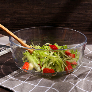 透明玻璃碗沙拉家用大碗汤碗微波炉专用耐高温创意汤碗饭碗泡面碗