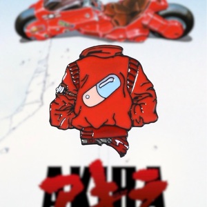 阿基拉!akira红色药丸夹克 胸针