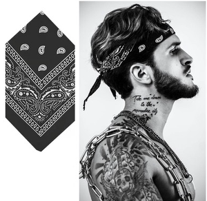 0014人付款淘宝文艺蓝色扎染方巾女美式复古纯棉阿美咔叽小围巾领巾男