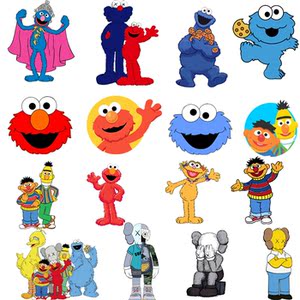 芝麻街卡通图案卫衣t恤潮牌柯式烫画贴定制贴印花热转印