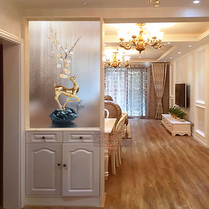 进门入户玄关柜装饰玻璃屏风现代简约客厅隔断鞋柜一体轻奢置物架