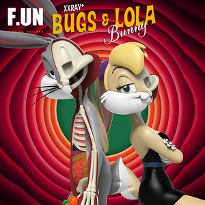 【独角兽】c预售 mighty jaxx xxray 兔八哥和劳拉兔 限量潮玩