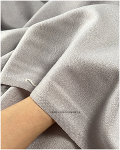 日产加厚羊毛绉纱面料 藕紫色 390克每米 宽1.5米 直播间颜色为准