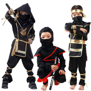 万圣节儿童演出服装化装舞会cosplay忍者装扮衣服男童刺客武士服