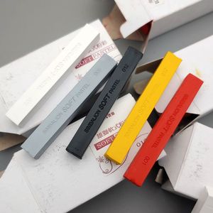 雄狮软式粉彩单色6支美术绘画色粉棒soft pastel