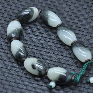 四大名玉老料独山玉平安扣手串手链手环男女款手饰链子珠子