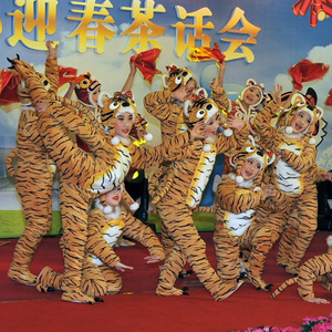虎头娃娃六一儿童表演服小老虎演出服虎年可爱动物舞蹈服14人付款55