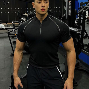短袖紧身衣男健身弹力透气速干圆领t桖训练服男上衣tb685292748639