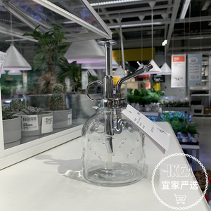 宜家瑟萨姆夫吕恩浇水壶透明玻璃250毫升洒水壶喷壶长嘴浇花