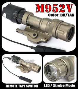 ELE元素战术头盔灯M952V多功能可爆闪LED强光快拆户外战术电筒沙