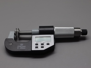 正宗青量机械 电子数显 公法线外径千分尺圆盘头0 25 50 75至300