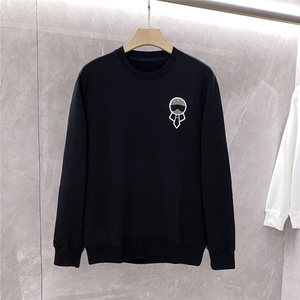 fendi/芬迪卫衣男秋冬新款老佛爷小怪兽烫钻百搭运动休闲打底衫女