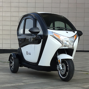 优米电动车环步新能源全封闭三轮车电动成人代步接送孩子豪华锂电