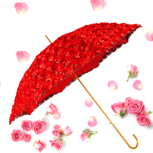 结婚红伞出嫁新娘伞红伞婚庆高档结婚伞喜庆红大红色长柄伞红雨伞