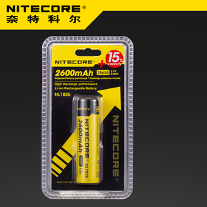 奈特科尔 NiteCore  NL1826 带保护电路手电筒充电锂电池 2600MAH