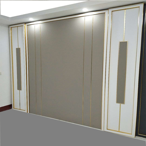 硬包电视背景墙现代简约轻奢木饰面装饰北欧客厅卧室床头软包