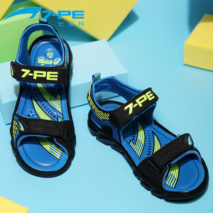 七波辉男凉鞋2020春夏新款韩版儿童透气运动凉鞋软底中大童沙滩鞋