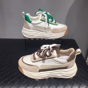 v元素溶解鞋双鞋带老爹鞋女2022新款华夫阿甘鞋ins女鞋港风运动鞋