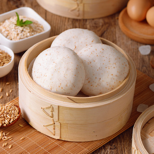 新品椰丝麦香包子广东早茶港式点心早餐速食速冻食品