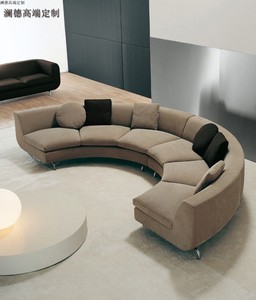 星级酒店大厅会客区接待区等候区弧形半圆形沙发公司前台弧形沙发