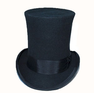 皇家赛马帽最高顶总筒礼帽总统帽绅士帽魔术帽羊毛帽高25CM男女士