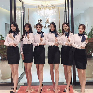 美容院技师工作服长袖