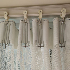 窗帘挂钩四爪钩四叉钩大小尖钩门帘s钩勾子扣不锈钢单钩辅料配件