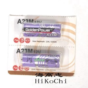 2节GoldenPower A23M  23A V23GA MS23 MN21 12V碱性电池包邮a23g