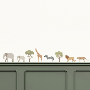 INS创意家居装饰儿童房卧室书房diy动物森林温馨背景自粘墙贴纸