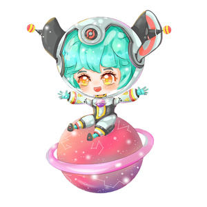 6月新款李元芳银河之约钥匙扣书包小挂件q版卡通射手王者荣耀周边