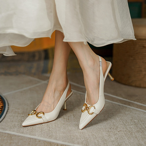 高跟鞋细跟女尖头气质显腿长