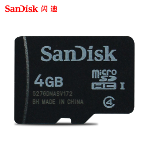 闪迪4g内存卡tf卡 音响micro sd卡 tf 4g手机内存卡 唱戏机SD小卡