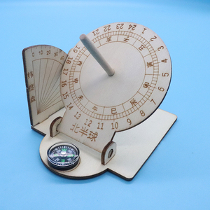 手工赤道日晷规模型科技小制作 古代计时器儿童太阳钟diy拼装教具