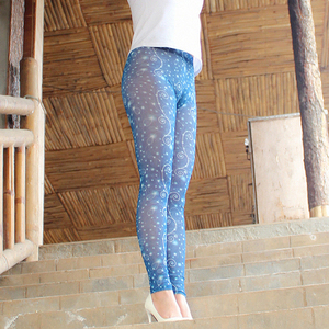 九分打底裤透明