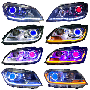 适用13-21款大众新捷达桑塔纳大灯总成改装LED透镜氙气灯天使眼