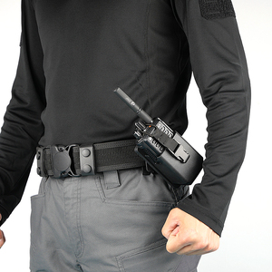 战术对讲机套塑胶快切腰套背心腰封胸挂套可旋转可动兵人道具装备