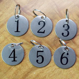 个性不锈钢号码牌定制 金属数字牌定做 创意钢牌刻字 记号牌打标