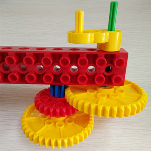 儿童大颗粒积木玩具机器人教育基础套装齿轮组装陀螺发射器3-6岁