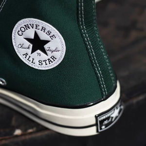 【壹】converse匡威1970s 丛林绿 墨绿色高帮低帮帆布鞋168508c