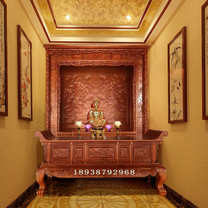 神台佛龛供桌佛柜家用神龛祠堂祖先供奉台观音坐台神柜实木财神位