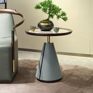 造诣现代创意新中式角几摆件轻奢乌金木沙发边几全实木客厅家具a6