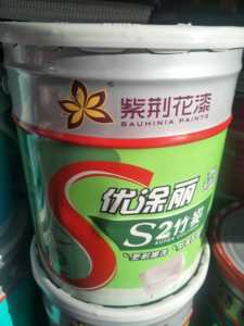 紫荆花优涂丽s2竹炭净味无添加环保白色内墙墙面漆18l