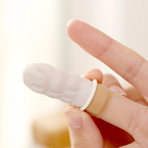 一次性手指套保护套受伤挤痘痘护指工作防滑教师防粉笔橡胶指头套