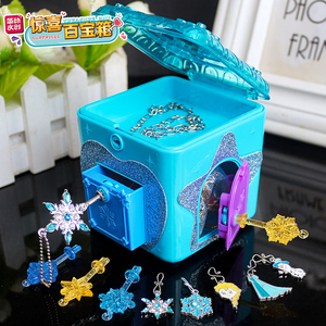 简动惊喜百宝箱女孩冰雪奇缘公主玩具爱艾莎首饰盲盒安娜神惊奇