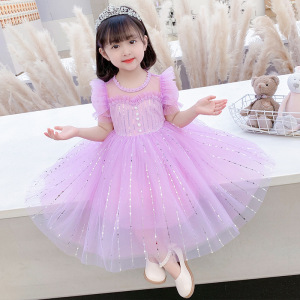 巴拉夏季连衣裙洋气公主裙女童缘小儿童装官方旗舰店黄鸭吧啦皇室