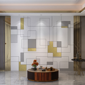 8d现代简约电视背景墙壁纸轻奢几何图形定制壁画客厅沙发影视墙布